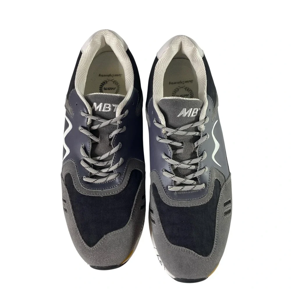 MBT Walking Shoes Mens Size 8.5 EU 42 Black Gray Rocker Sole Barefoot 702884-03N